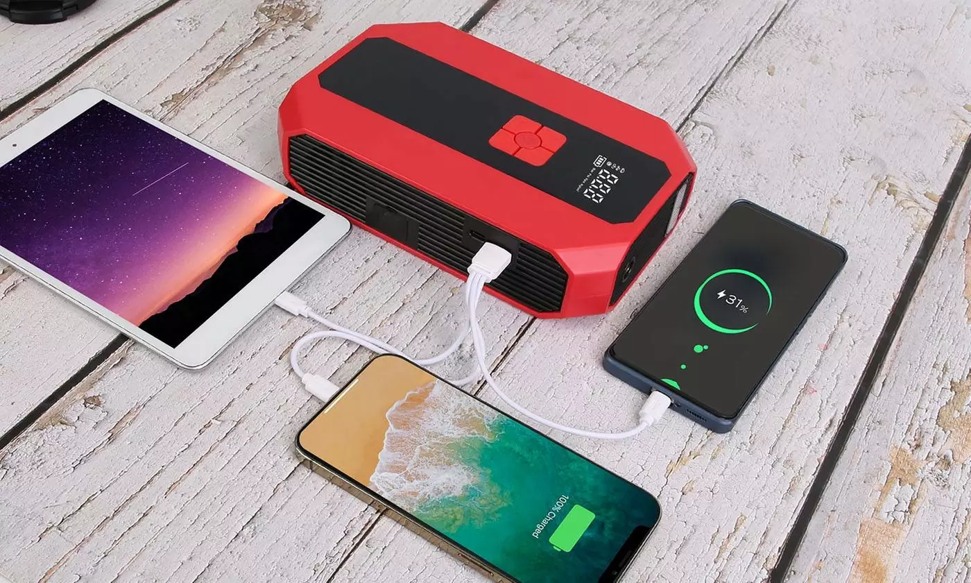 Inova 1500A Jump Starter and 20000mAh Power Bank with three Light Modes