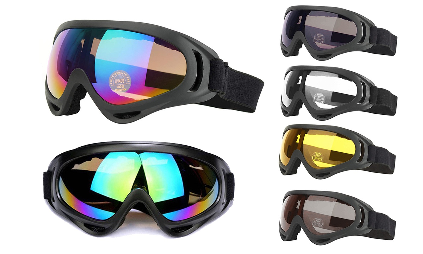 Adults Snow Ski Goggles Anti-fog Lens Snowboard Snowmobile Motorcycle Eyewear