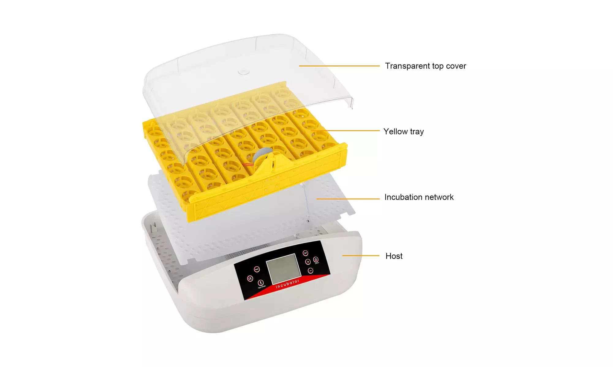 42-Egg Practical Fully Automatic Poultry Incubator with Egg Candler - Second Medium