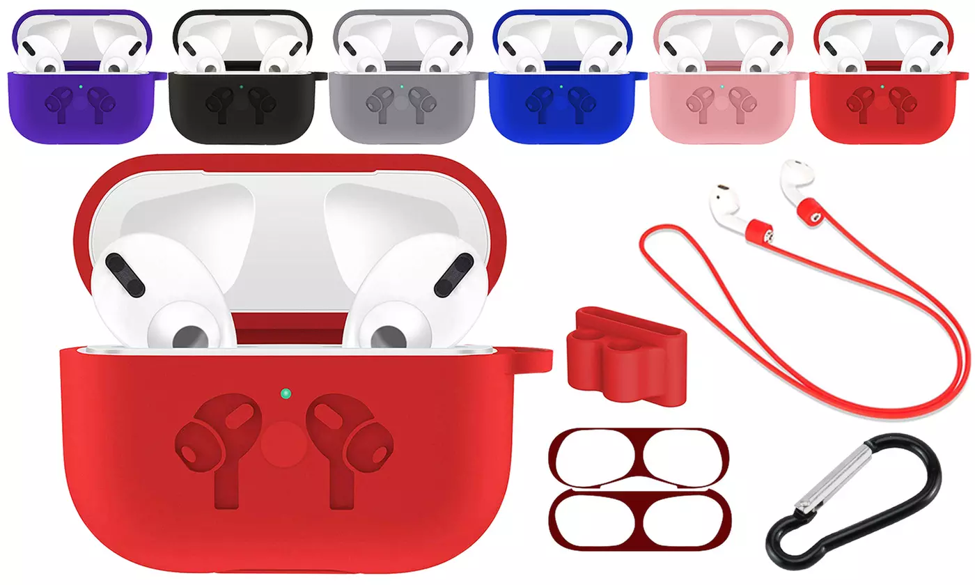 Soft Silicone Protective Shockproof Cover Kit (5-Piece)  for Apple AirPods Pro  - Primary Image