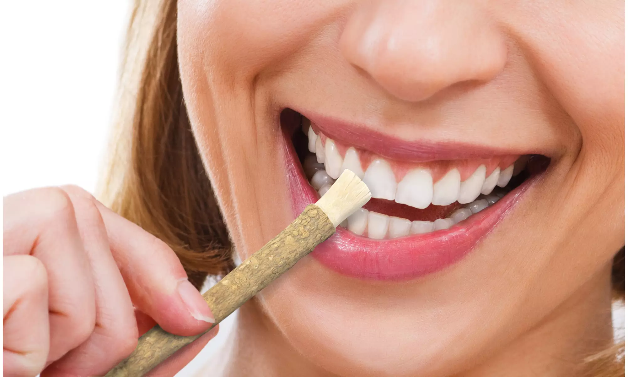 Natural Teeth Whitening Kit with Holder for Healthy Gums, Teeth & Fresh Breath - Primary Image