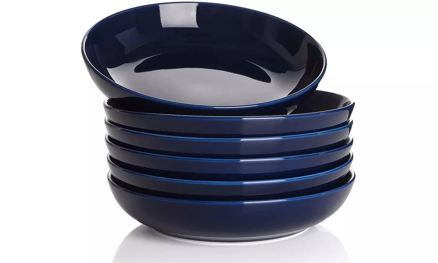 Y YHY 30 Ounces Porcelain Pasta, Salad, Soup Bowls, Large Serving Bowl,Set of 6 - Primary Image