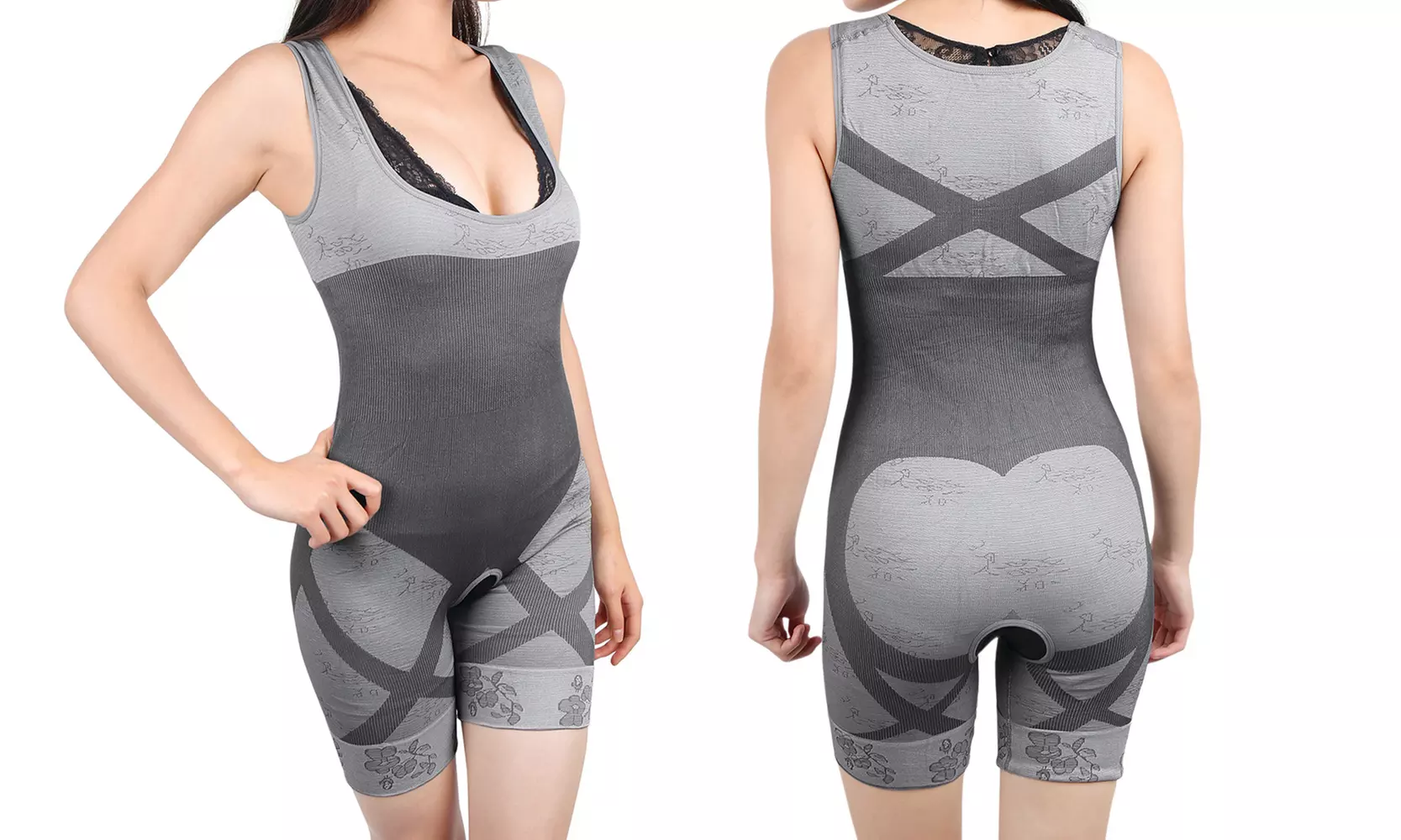 Women's Bamboo-Charcoal Slimming Bodysuit - Second Medium