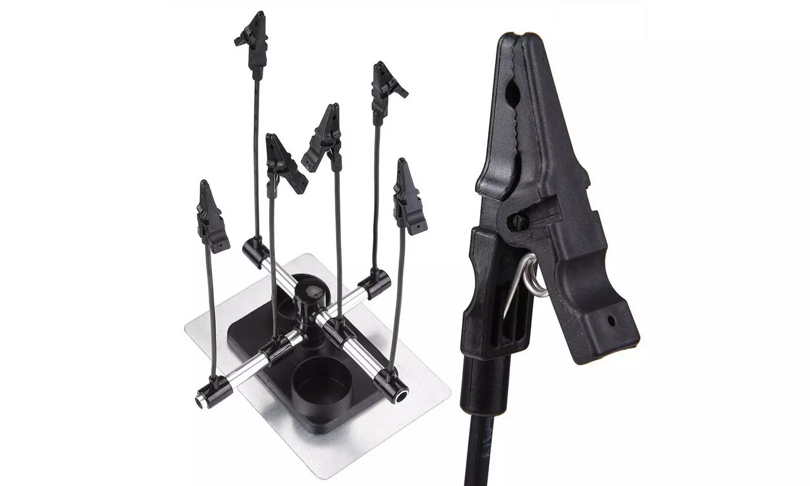 Airbrush & Spray Gun Parts Holder Clip Stand Holds Model Hobby Auto Paint Booth - Primary Image
