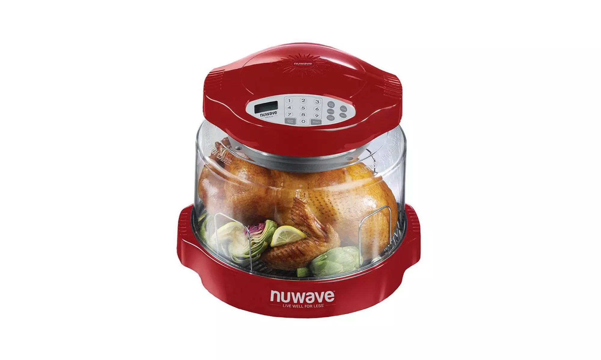 NuWave Oven Red Pro Plus with Clear Dome - Primary Image