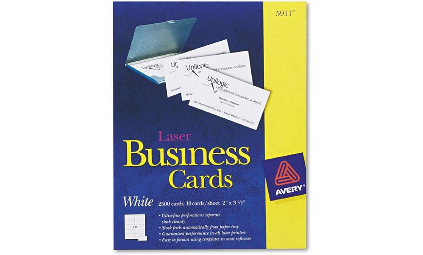 Up To 30 Off On Avery 5911 Laser Business Car Groupon Goods