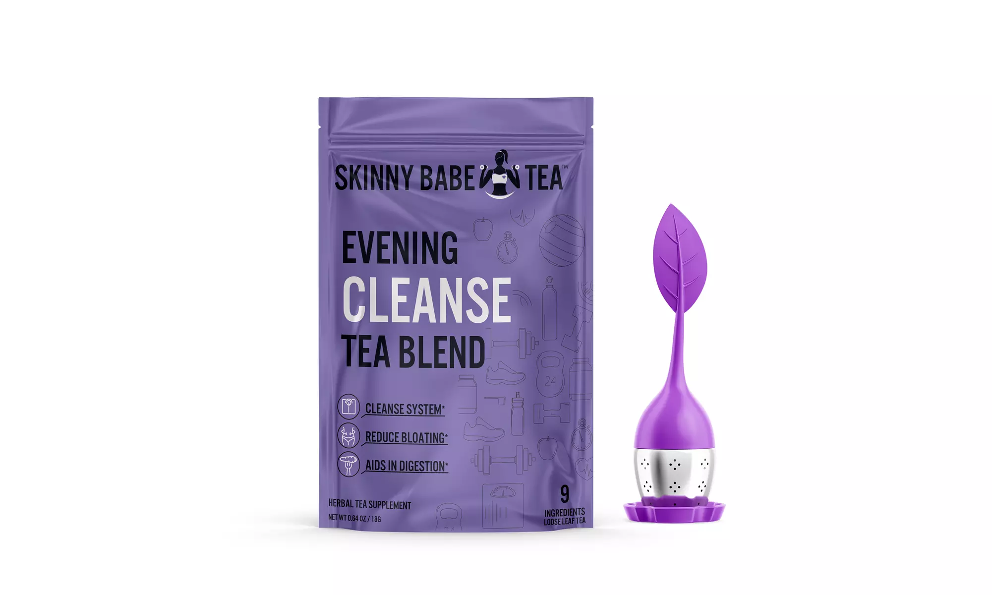 Skinny Babe Tea Evening Cleanse with Infuser