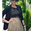 Image 2: Women's Cotton Rolled up Sleeve No-Buckle Blazer Jacket Suits
