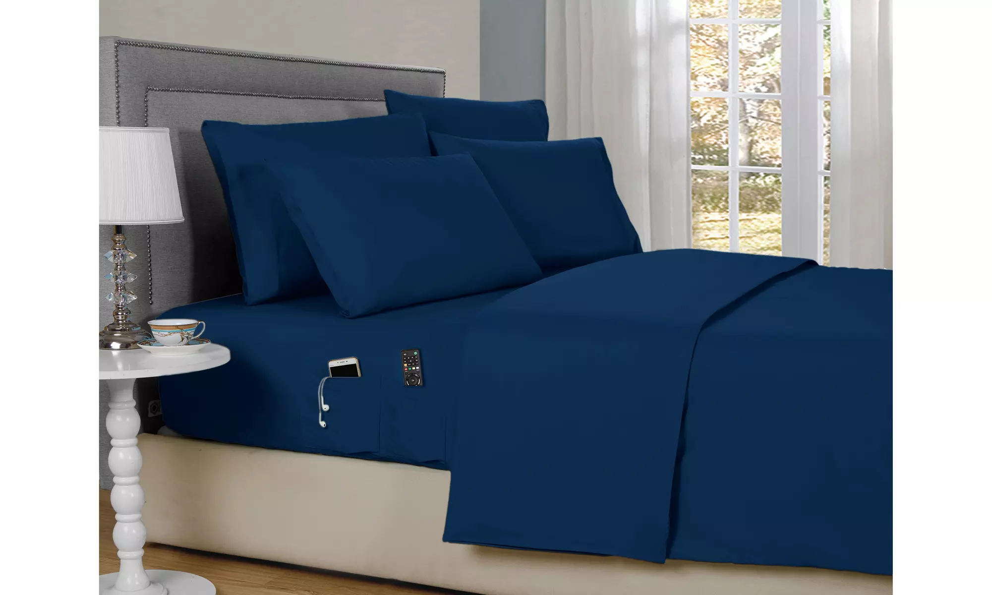 Kathy Ireland 6 Piece Smart Pocket Sheet Set