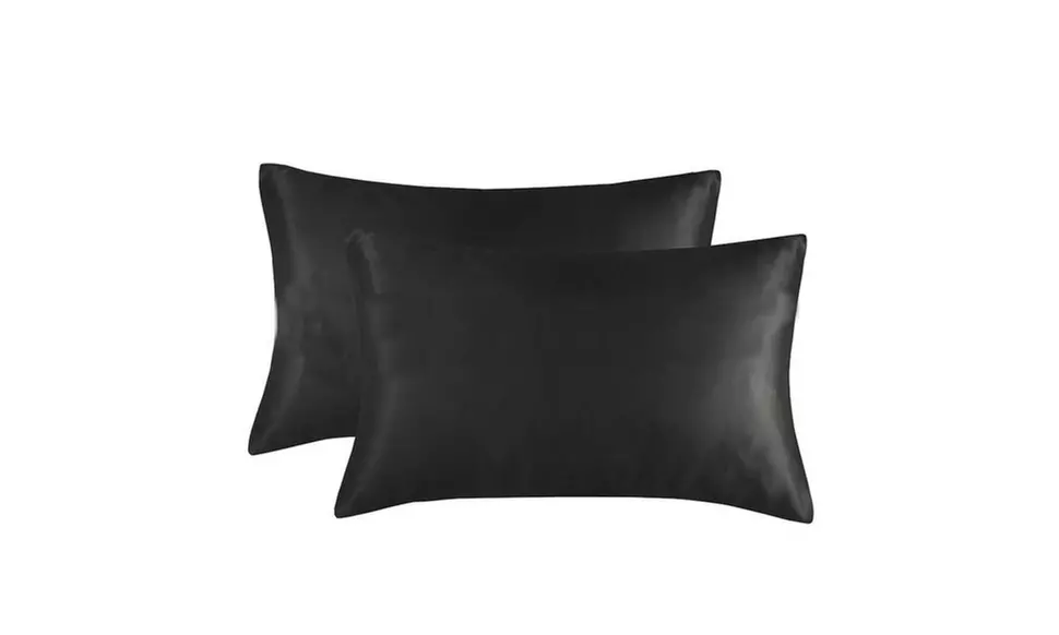 2-Pack Luxury Satin Pillowcases Pillow Cover For Anti-Acne Facial Hair Care