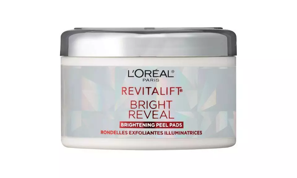 L'Oreal Paris Revitalift Bright Reveal Peel Pads, 30 Pre-Soaked Pads - Second Medium
