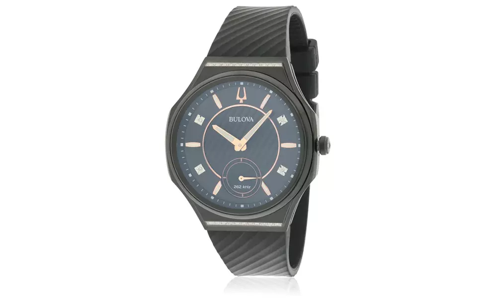 Bulova Curv Rubber Ladies Groupon Goods