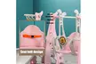Toddler Climber And Swing Set, 3 in 1 Climber Sliding Playset w/Basketball Hoop - Second Medium