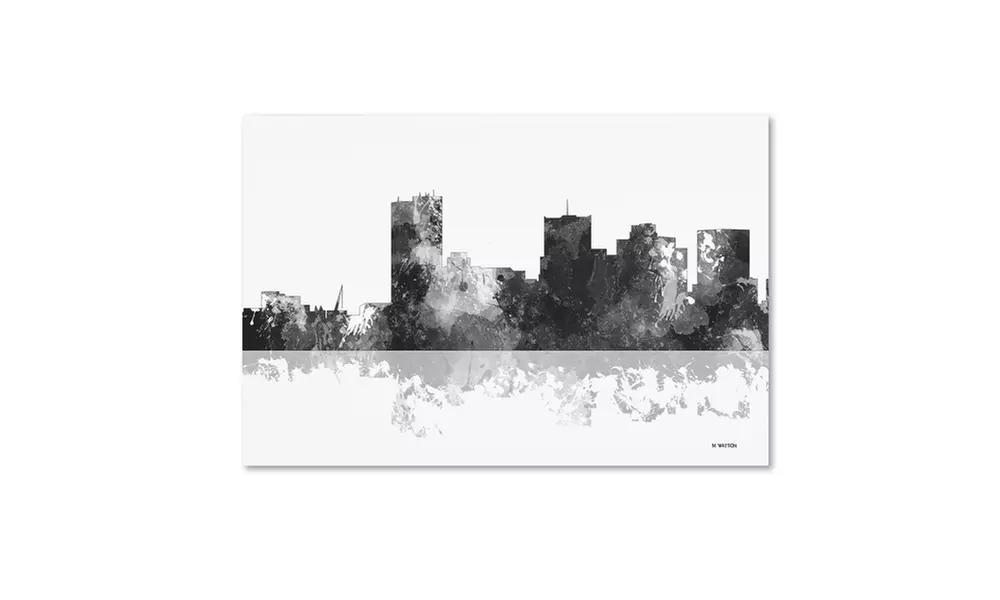 Marlene Watson 'Phoenix Arizona Skyline BG-1' Canvas Art - Second Medium