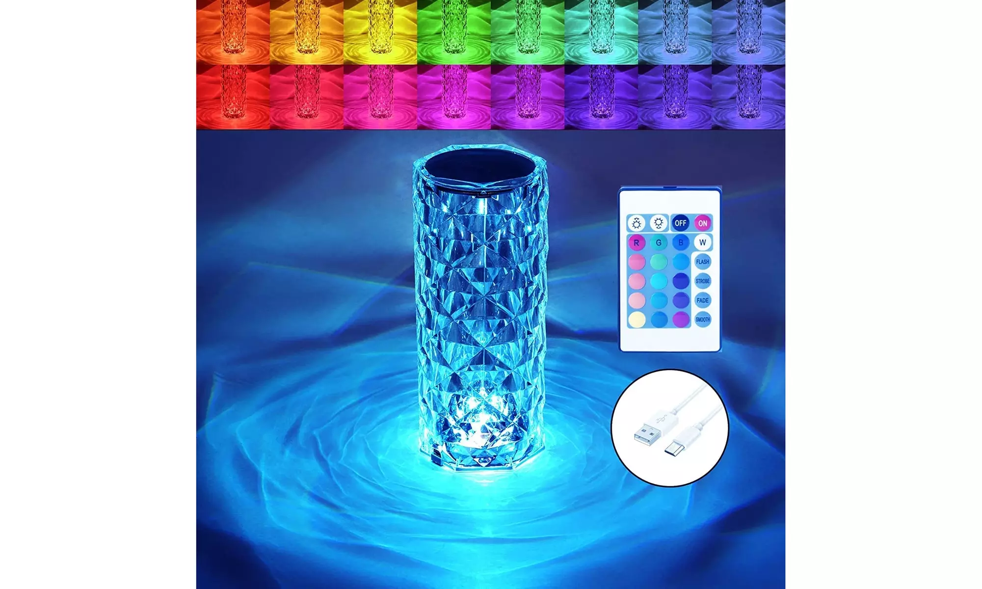 Crystal Touch Control LED Lamp Night Light - Second Medium