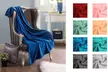Soft Solid Colored Fleece Throw Blanket and Pillow Cases (1 or 2-Piece) - Second Medium