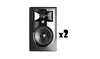 JBL 306P MkII Powered 6-inch Two-Way Studio Monitor 2 Pack