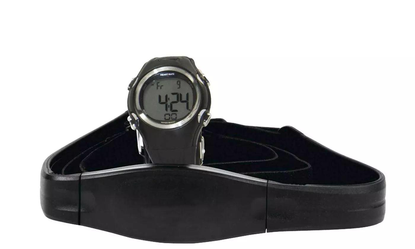 Comfortable Total Fitness Heart Rate Monitor Watch & Chest Band - Second Medium