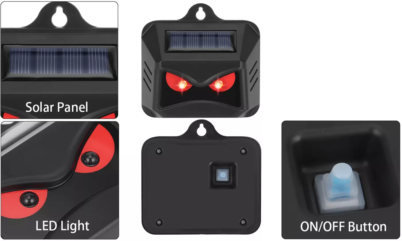 ItBelongs2U Solar Ultrasonic Animal Repeller Skunk