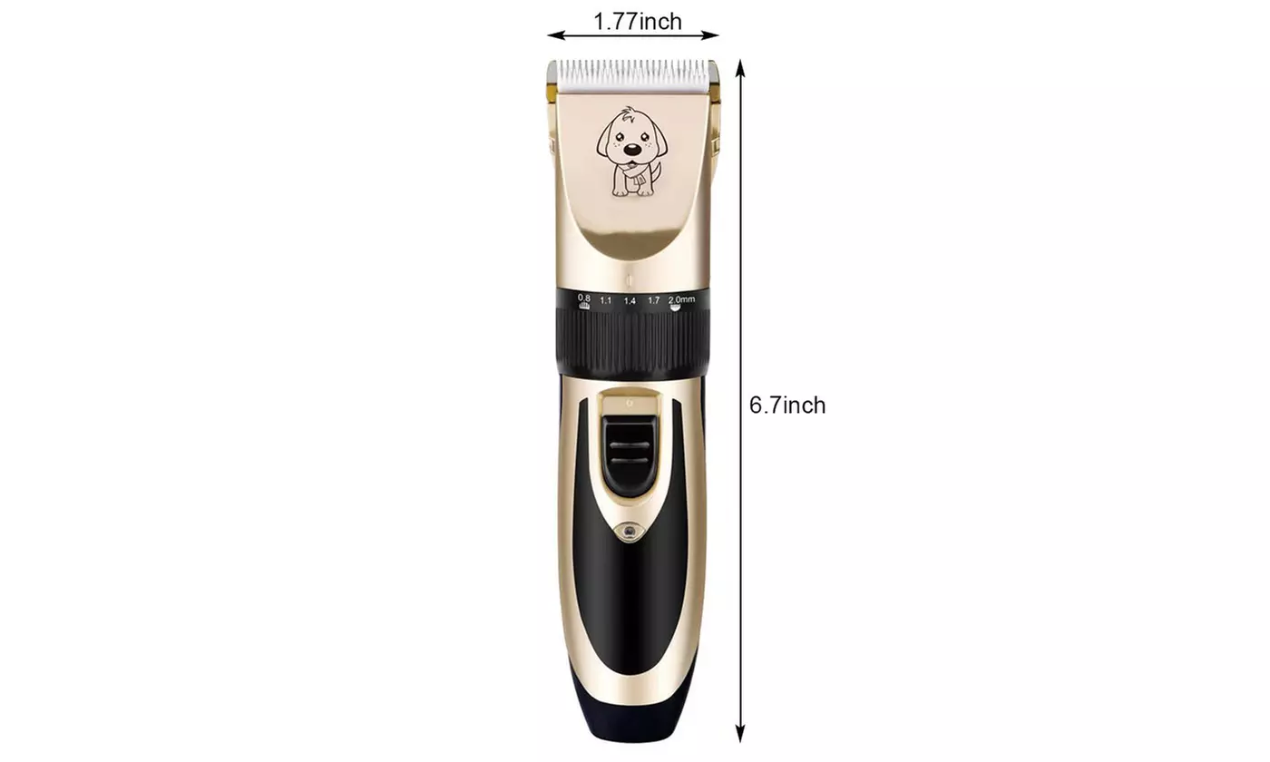 Electric Pet Dog Hair Trimmer Razor Rechargeable Grooming Clippers set