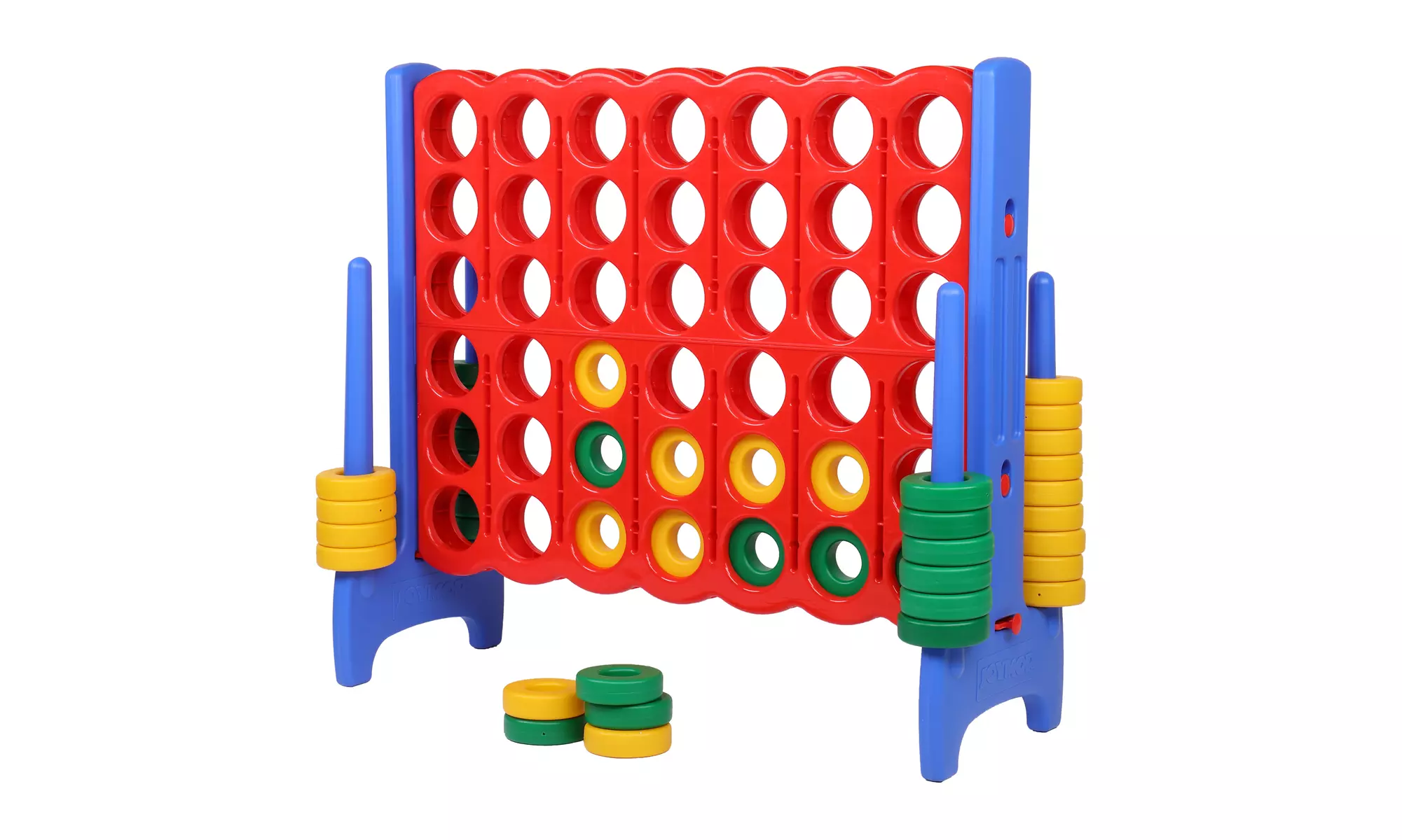 4 in a Row Connect Game, 4 ft x 3.6 ft Floor Activity, for Kids and Adults - Primary Image