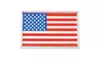 Usa Flag Chromed Auto Emblem