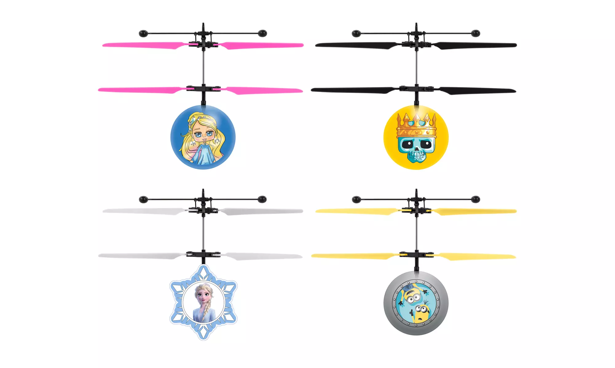 Frozen, Disney, Angry Birds, Minions, and Emoji Hand-Sensor Ball Helicopter - Primary Image