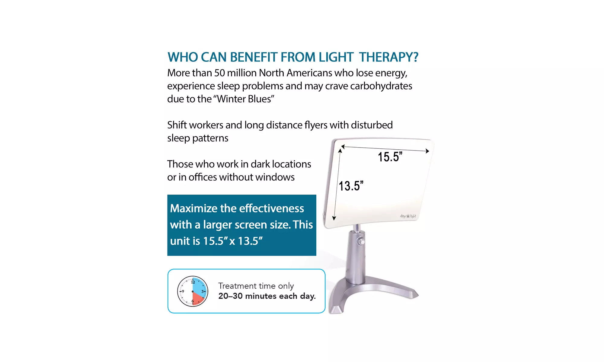 Carex Day-Light Classic Plus Bright Light Therapy Lamp - 10,000 LUX At 12 Inches - Second Medium
