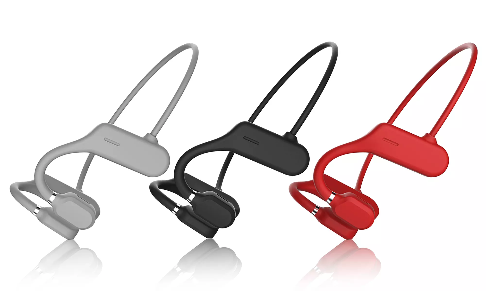 3 Pk Bone Conduction Open-Ear Bluetooth Headphones Sweatproof Wireless Earphones