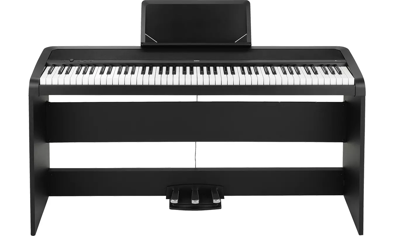 Korg B1SPBK Digital Piano with Knox Full-Size Piano Bench - Primary Image