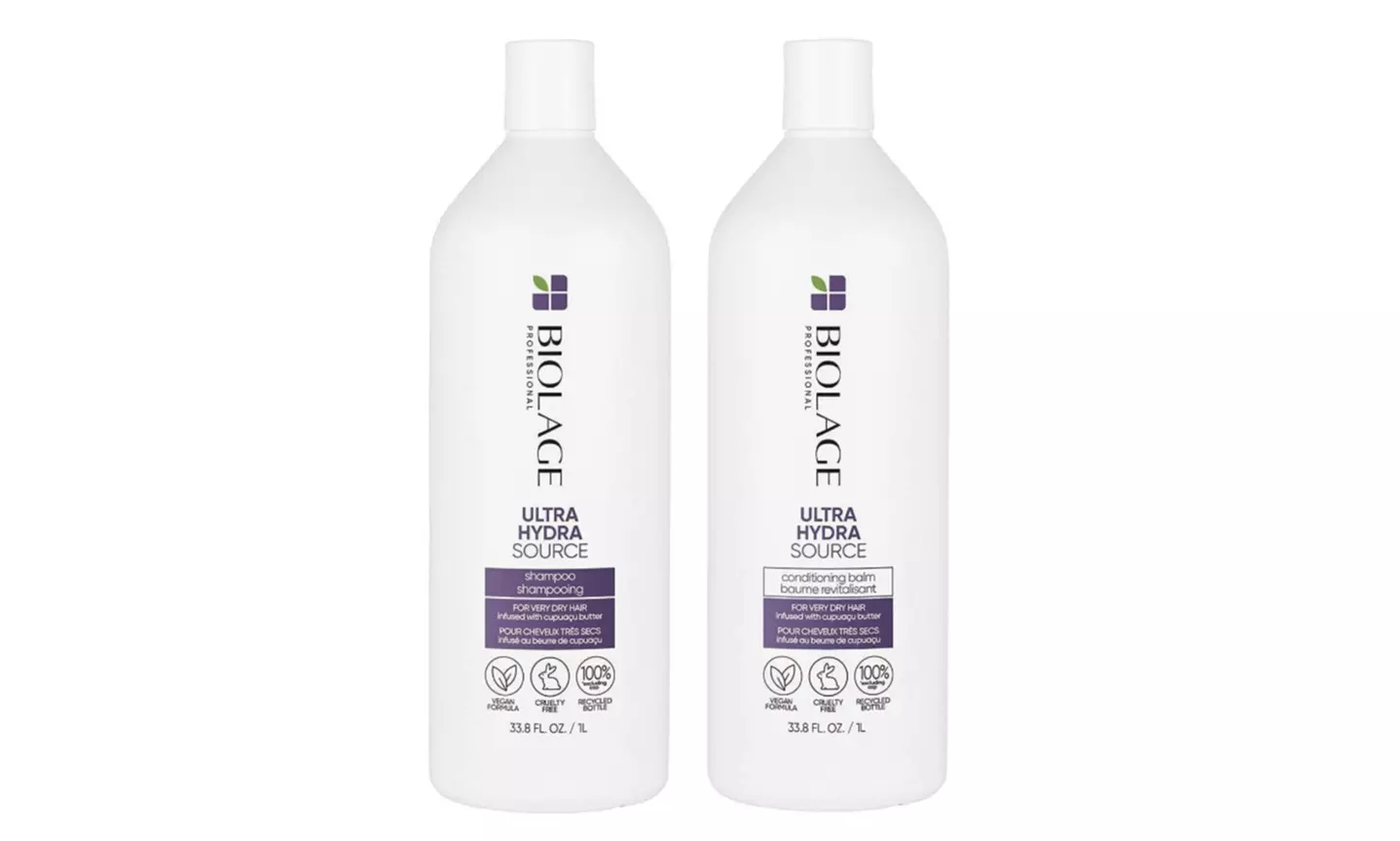 Matrix Biolage ULTRA HYDRASOURCE Shampoo & Conditioning Balm Set 33.8 OZ Duo - Second Medium