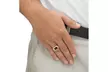 Men's 2.20 TCW Created Blue Sapphire and Diamond Accent 18k Gold-Plated Ring - Second Medium