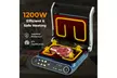 Costway 1200W Electric Panini Grill with Two Non-Stick Plates - Second Medium