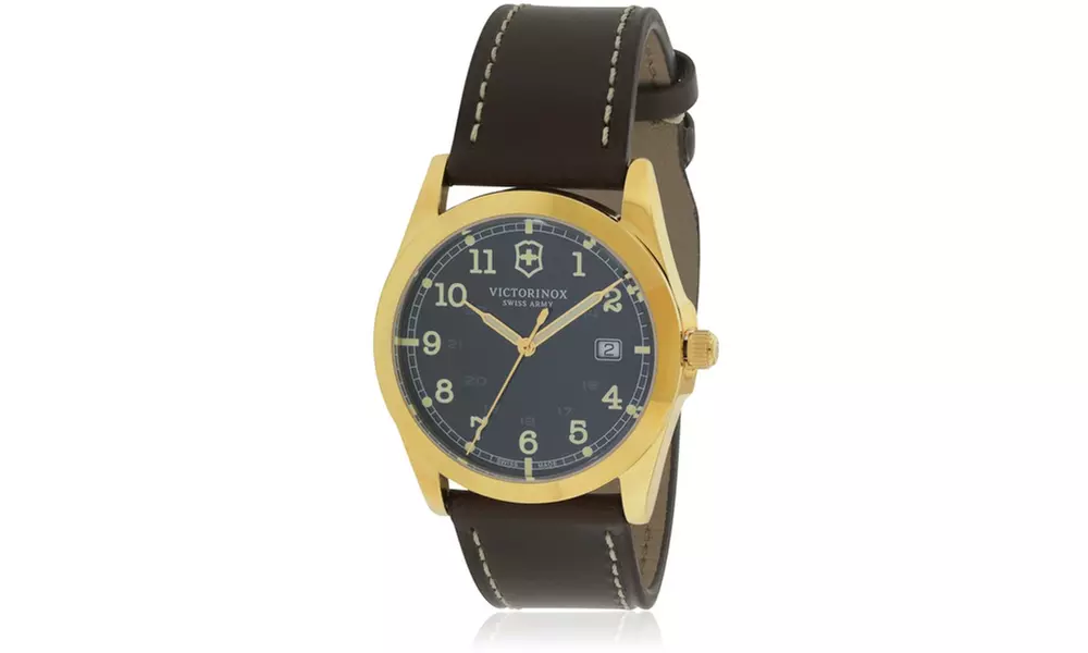 Swiss Army Victorinox Infantry Leather Mens Watch 241645 - Primary Image