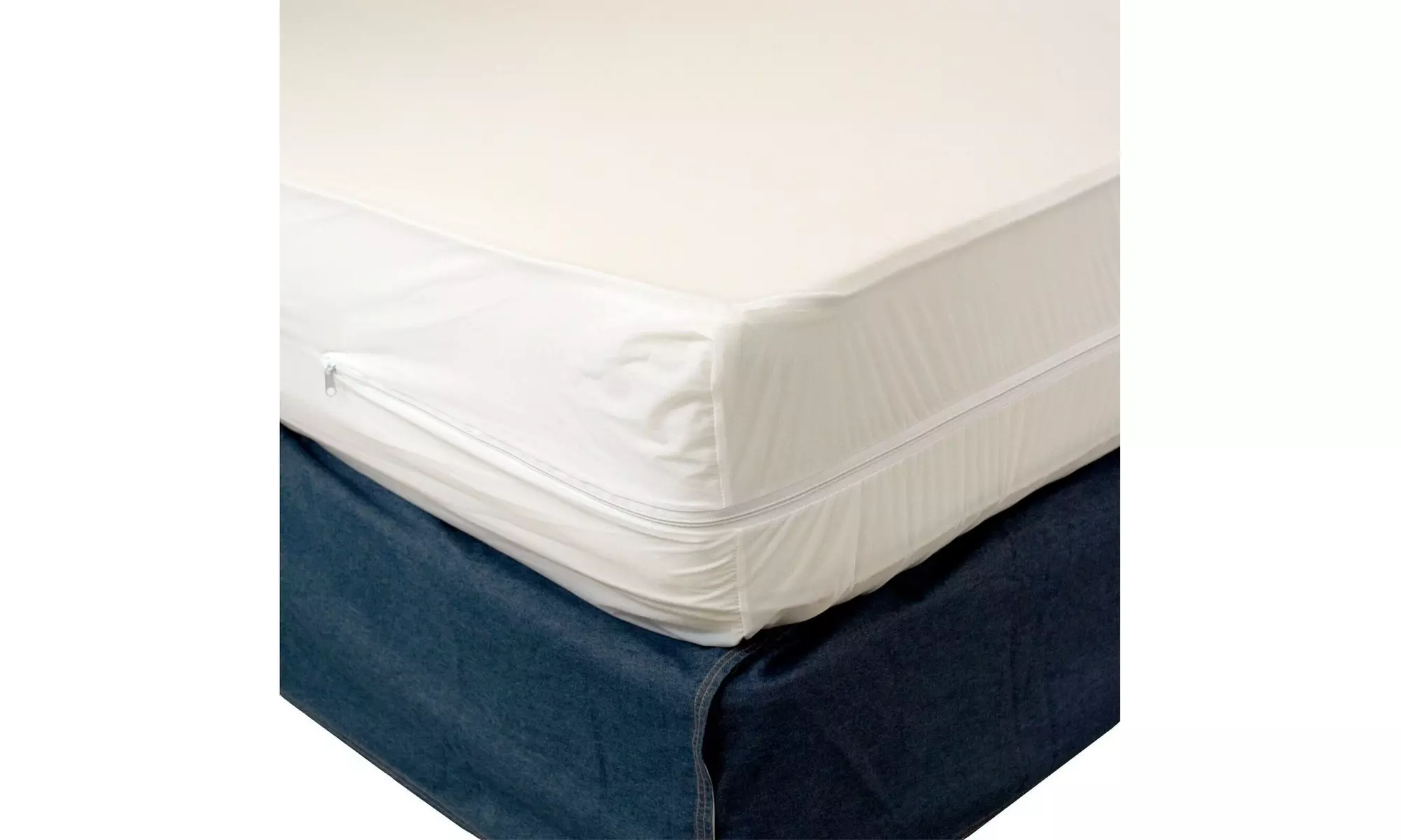 Zippered Fabric Waterproof & Bed Bug/Dust Mite Mattress Cover Protector - Primary Image