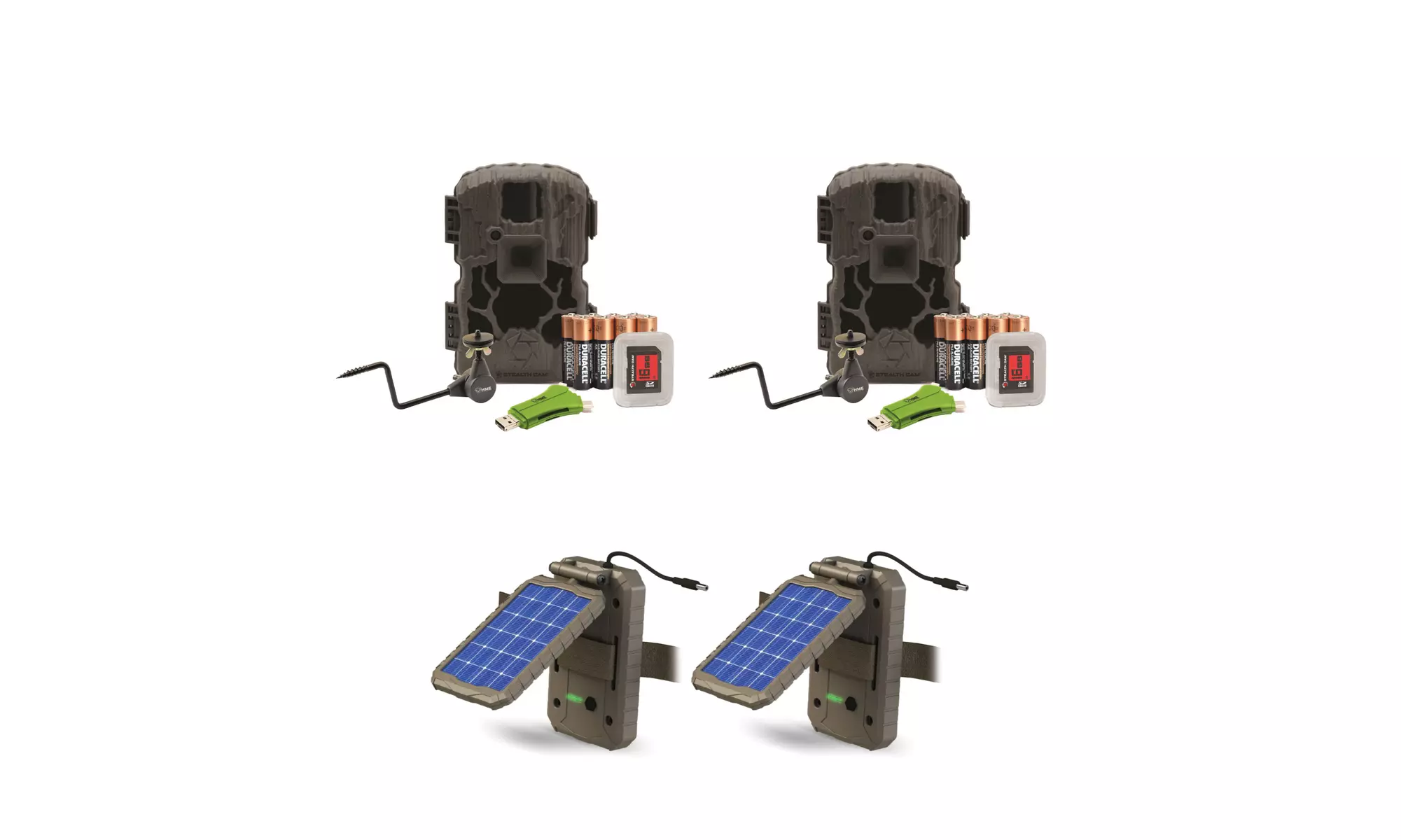Stealth Cam PXV26 26MP Camera (2-Pack) with Lithium Solar Power Panel (2-Pack) - Primary Image