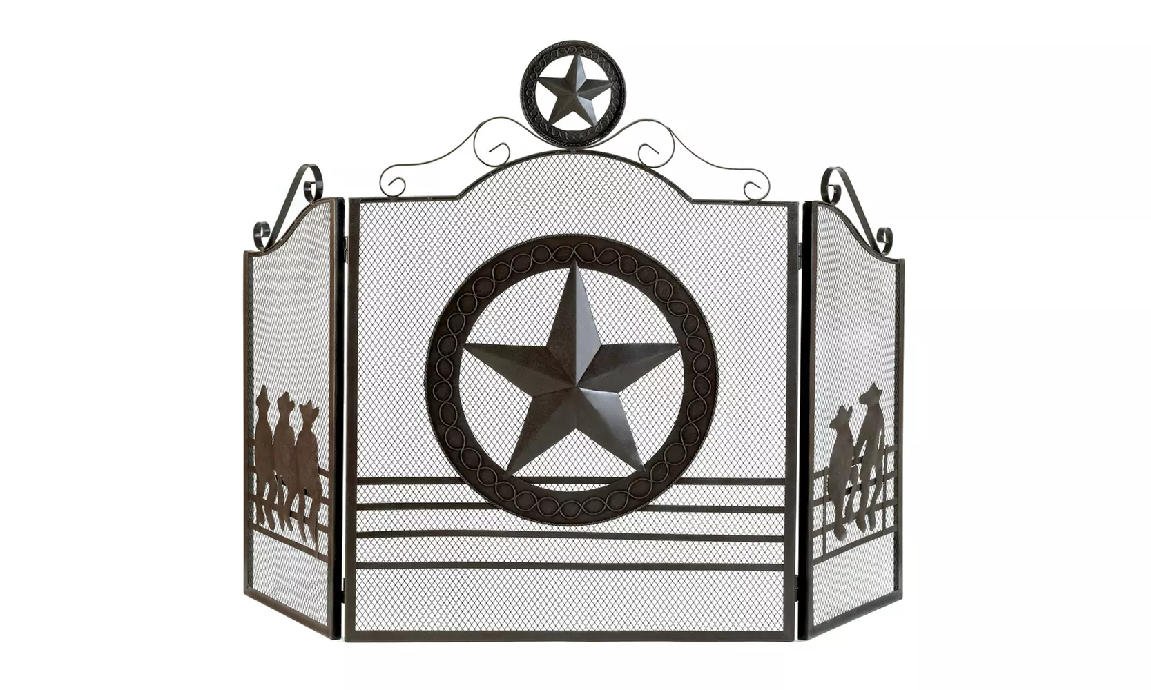 Lone Star Fireplace Screen - Primary Image