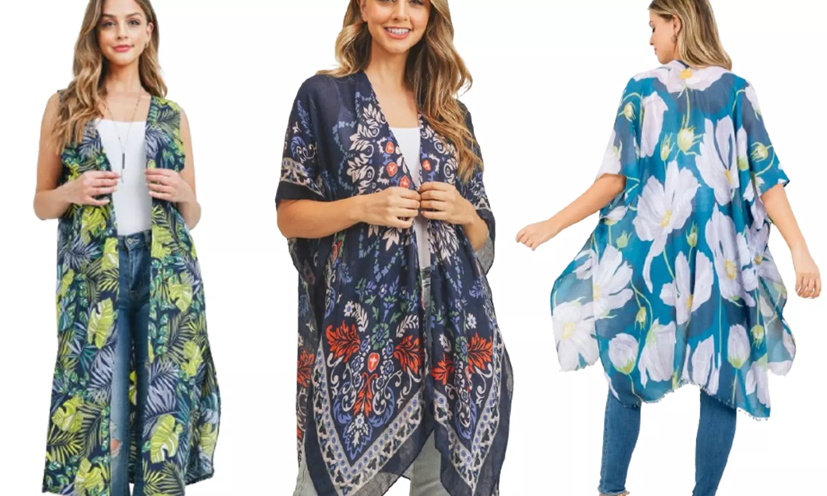 Women's Spring and Summer Kimono and Vest Collection 