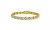 Gold Tone 1ct TDW Diamond Miracle Set X Tennis Bracelet