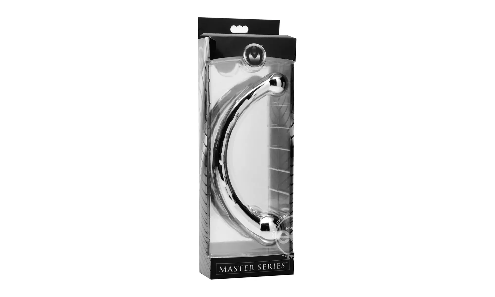 Master Series The Chrome Crescent Dual Ended Dildo - Second Medium