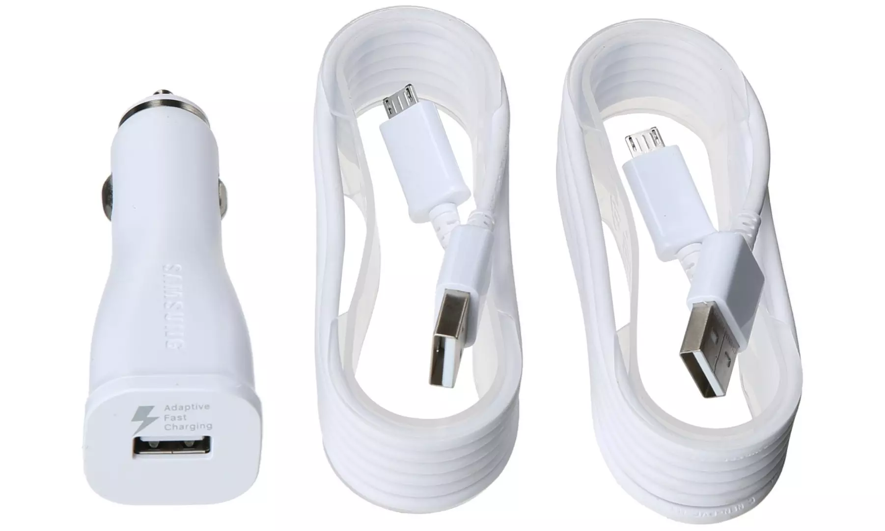 Authentic Samsung Fast Adaptive Car Charger with 2 Micro USB 5Ft cable - Second Medium