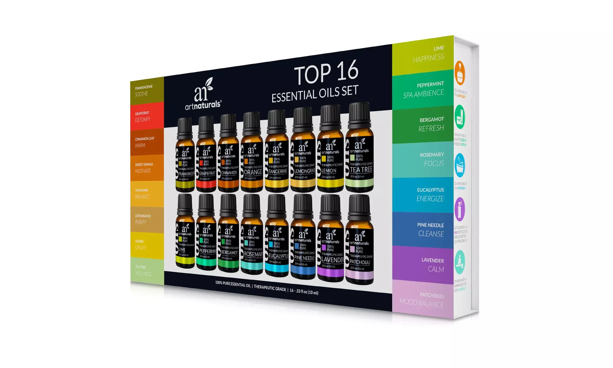 artnaturals Aromatherapy Essential Oil Premium Gift Set (16 x 10ml Bottles) - Second Medium