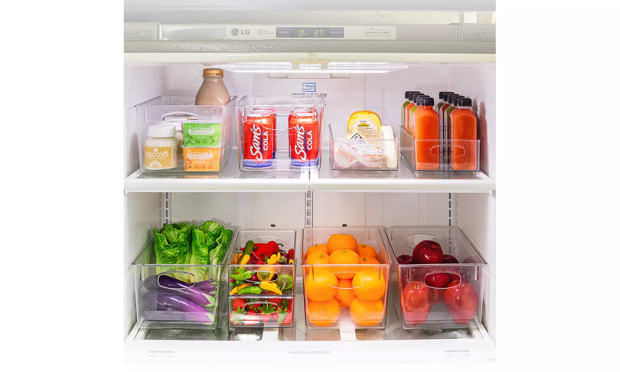 Sorbus Clear Fridge Bins - Refrigerator & Pantry Containers - Primary Image
