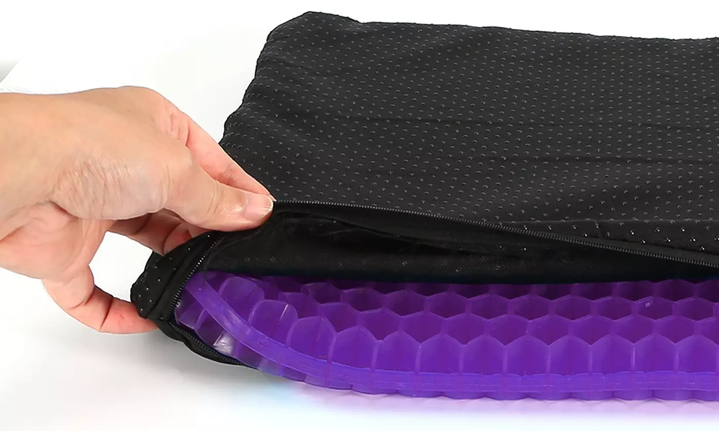 iMounTEK Honeycomb Gel Support Seat Cushion Breathable Egg Seat Pad w/ Cover