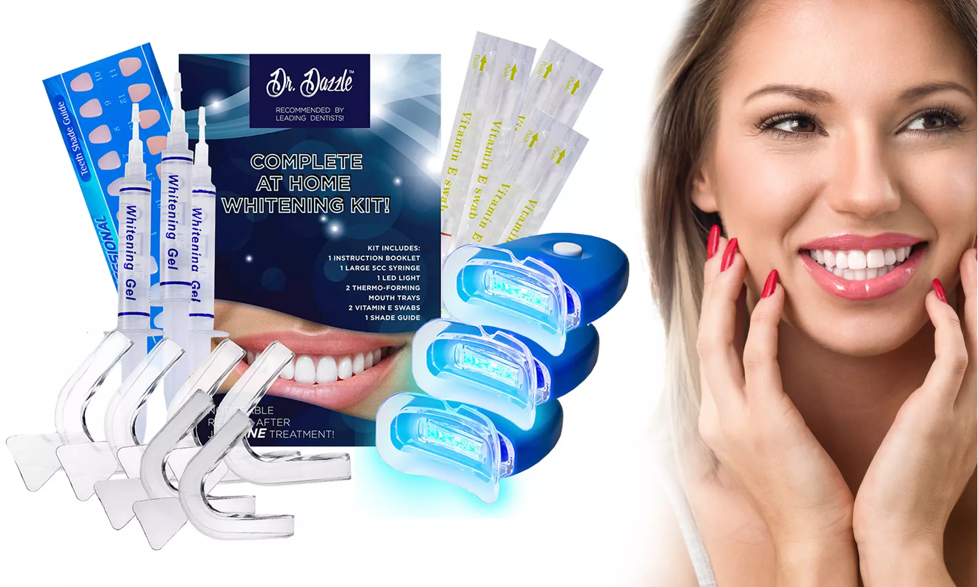 Dr. Dazzle Professional At Home Teeth Whitening Kit - 2 Pack or Family Pack - Primary Image