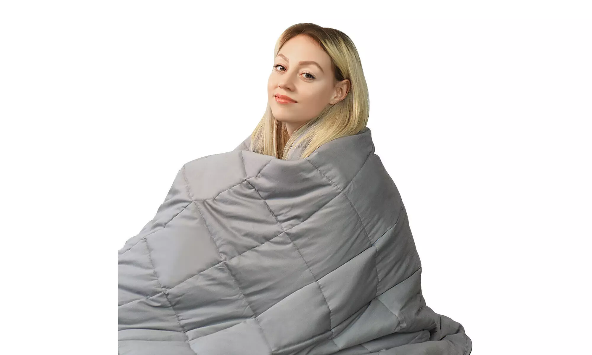 Costway 7-25 lbs Weighted Blankets Multi Size 100% Cotton w/ Glass Beads 2 color