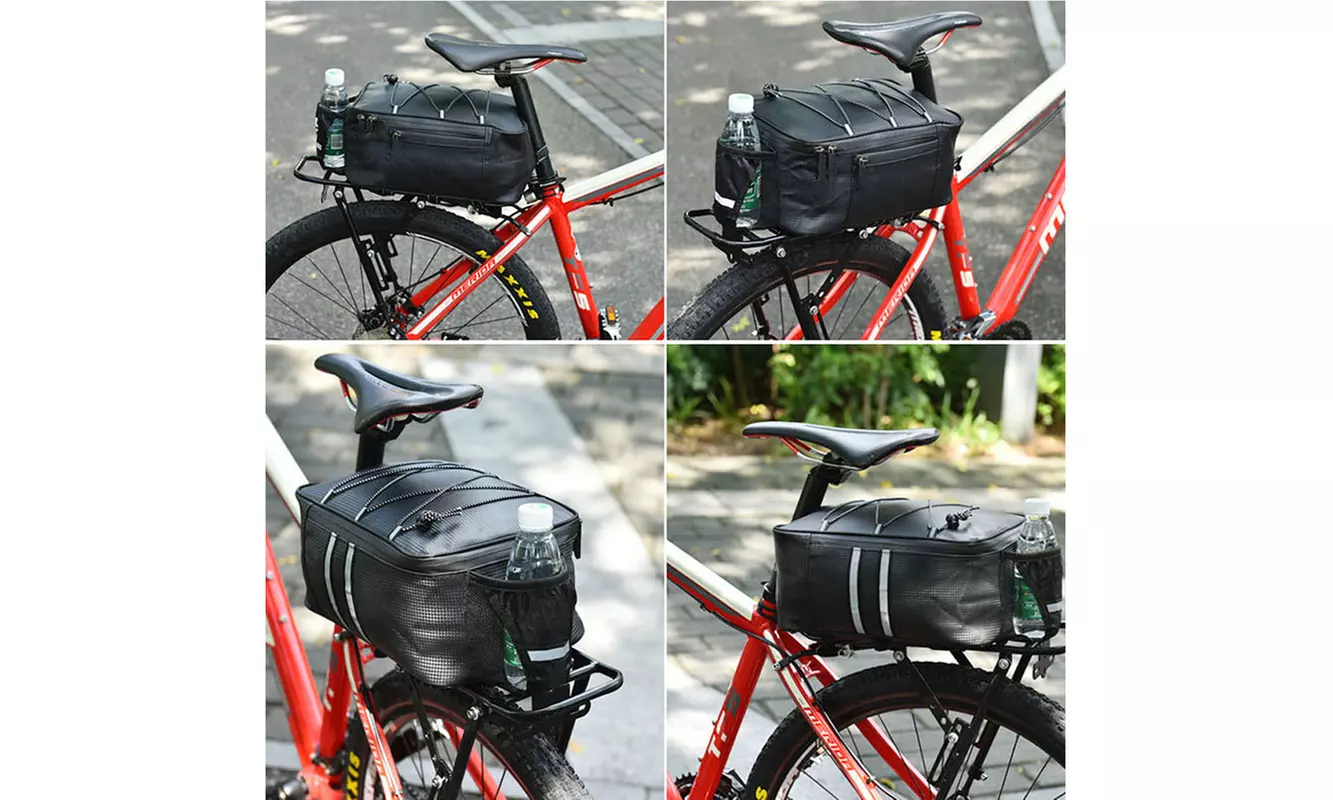 Waterproof Cycling Storage Luggage Bicycle Carrier Bag Rear Rack Bike Trunk Bag - Second Medium