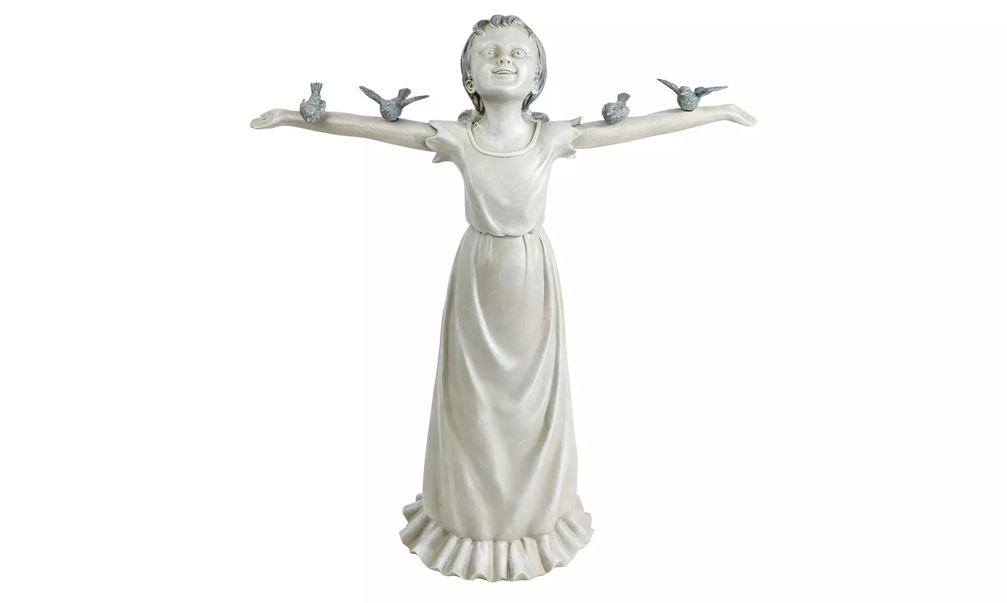 Design Toscano EU340125 Basking in God's Glory Little Girl Outdoor Garden Statue - Primary Image