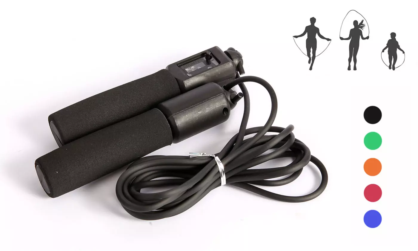 Jump Rope Counter Bearing Speed Skipping Gym Fitness Crossfit Boxing Adjustable - Primary Image