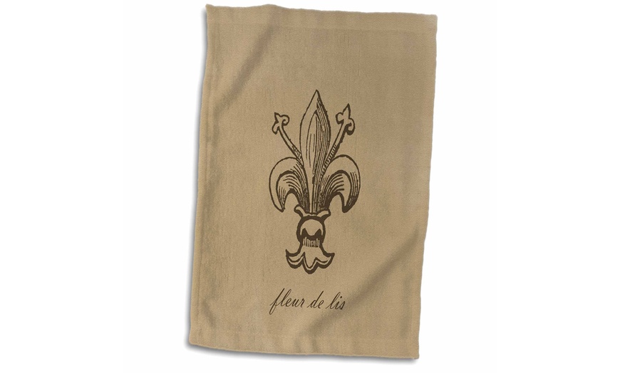 Towel Single Fleur De Lis French Vintage 15 By 22 Inches Groupon   C870x524 